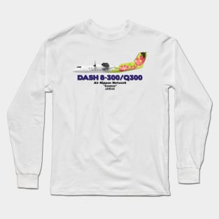 DeHavilland Canada Dash 8-300/Q300 - Air Nippon Network "Cosmos" Long Sleeve T-Shirt